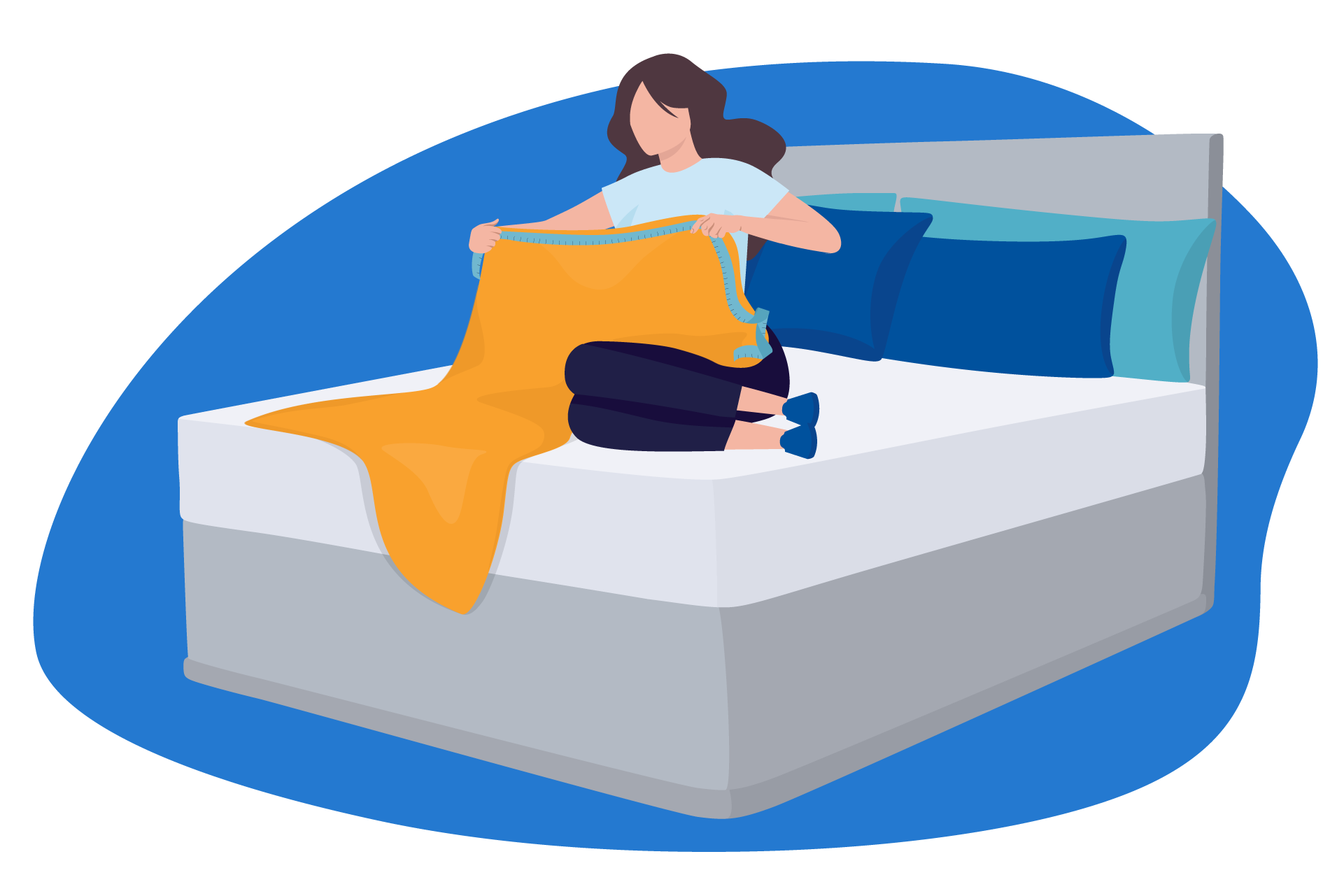 Medição de cobertor pesado